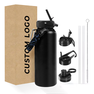 Custom BPA Free Double Wall Stainless Water Tumbler Vacuum Insulated Stainless <b>Steel</b> Water <b>Bottle</b> With Hang - Product Image 3