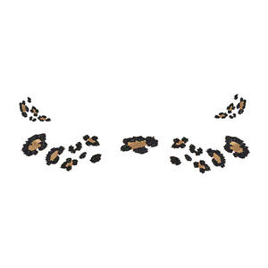 Venta caliente desechable nueva pegatina temporal impermeable realista mejilla <span class=keywords><strong>leopardo</strong></span> estampado puntos mujeres cara brillo tatuaje pegatina - Product Image 6