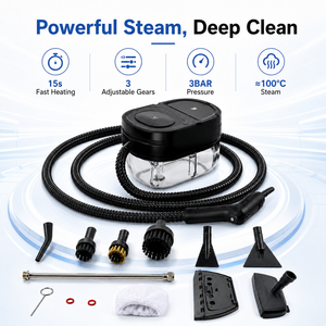 Limpiador a Vapor Portátil de Mano, 1500W, 3BAR, 1000ml, Calentamiento Rápido, Máquina de Limpieza Multiusos para Hogar, Cocina, Sofá, OEM, ODM - Product Image 3