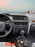 Autoradio 8,8 pouces pour Audi A4 2009-2012 Système audio multimédia Musique Écran tactile Navigation GPS Émetteur FM Aide à la marche arrière