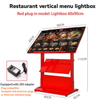 Panneau publicitaire moderne pour trottoir, 27 pouces, grand format, en acier, avec éclairage LED, pour menu, stand publicitaire, café, restaurant, affichage au sol