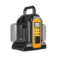 Onduleur compact et léger à onde sinusoïdale pure 350W pour chargeur de batterie Li-ion Dewalt 20V 60V, station d'alimentation LED et adaptateur de voiture