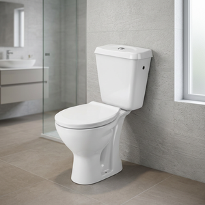 Aqua <b>Pan</b> Two Piece WC Porcelain Water Closet Dual Flush Concealed <b>Cistern</b> Washdown Floor Mounted <b>Toilet</b> - Product Image 5