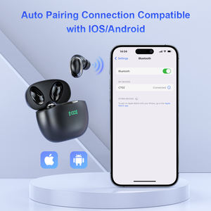 Venta al por mayor CT02 auriculares inalámbricos <span class=keywords><strong>manos</strong></span> <span class=keywords><strong>libres</strong></span> TWS BT5.2 auriculares pantalla LED auriculares con micrófonos duales para <span class=keywords><strong>Xiaomi</strong></span> Huawei - Product Image 5