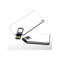 Memoria USB del Tamaño de una Tarjeta de Crédito, Impresión a Todo Color, Logotipo Personalizado, Pendrive Ultrafino, Tarjeta de Visita, Unidad USB