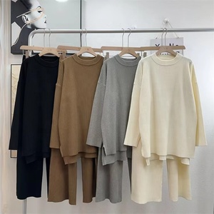 Maglione girocollo da <span class=keywords><strong>donna</strong></span>, set invernale in maglia due pezzi, abbigliamento <span class=keywords><strong>donna</strong></span>, set maglione <span class=keywords><strong>taglie</strong></span> <span class=keywords><strong>forti</strong></span>, direttamente dalla fabbrica - Product Image 6