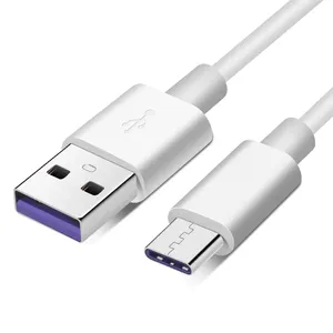 1M 1.5M 2M siyah PVC tip C USB kablosu 5A 3A hızlı şarj USB-C hızlı şarj mobil telefon veri kablosu Samsung huawei için