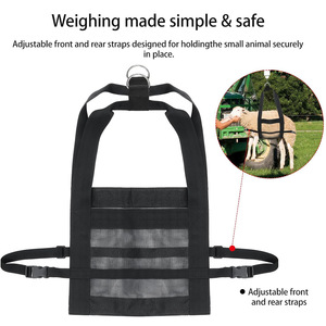 Pet Weight Sling Nylon Black <b>Cow</b> Livestock Hanging Scale Equipment - Product Image 3
