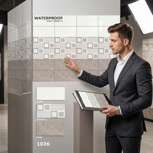 Vistaar Company 12x24 Mayorista indio Precio bajo 300x600mm Baño Primer grado 30x60cm Azulejos de pared interior de cerámica digital - Product Image 5