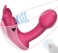 Bundelaanbieding Rode Volwassen Sextoy Vibrator Vibrerende Pen USB Oplaadbare Volwassen Toy Mannelijke Siliconen Vibrator