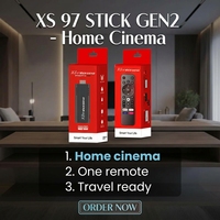 Supplier TV Box Asli 2.4G/5G WIFI XS97 STICK GEN2 4k Smart APP Built in ATVSE 2+16GB Usb Android 12 Tv Sticks