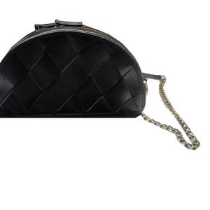 Sac à main/pochette de soirée en cuir tissé pour dames avec motif oreiller géométrique - Product Image 2