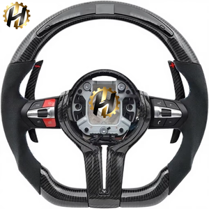 Setir Kemudi Serat Karbon LED <span class=keywords><strong>M</strong></span> Sport Kustom untuk BMW F06/F10-F11/F20-F36/F80-F87/M2-M6 Style 02-M3 - Product Image 1