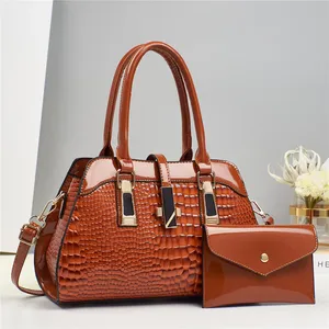 Bolsos de Mano para Mujer al por Mayor, Diseño Nacional con Logotipo Personalizado Dorado, de Alta Calidad, Modernos, en Cuero <span class=keywords><strong>PU</strong></span>, con Cierre de Cremallera, Impermeables - Product Image 1