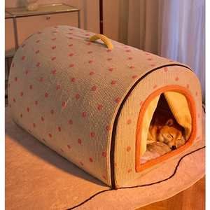 Jinshwaypets חורף רך מוצק חם בית מחמד נייד לשטיפת מערה מיטה נשלפת כרית נשלפת כרית חתולים כלבים כלבים מקורה בשינה חיצונית - Product Image 2