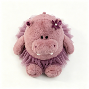 Peluche de hipopótamo personalizado, peluche de hipopótamo bailarina, peluche de hipopótamo con tutú, juguete de peluche de hipopótamo - Product Image 4