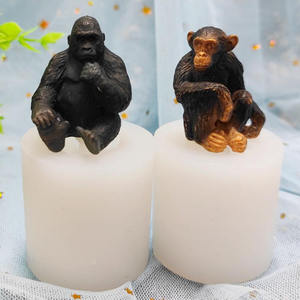 Moldes de Silicona con Forma de Animales, Mono y Plátano, para Hacer Pasteles, Fondant, Galletas, Jabón, Azúcar, Pudín, Chocolate - Product Image 4