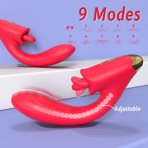 Vibrateur lingual ultra silencieux et étanche à 9 vitesses, un ajout de luxe à la routine de bien-être pour femmes - Product Image 2