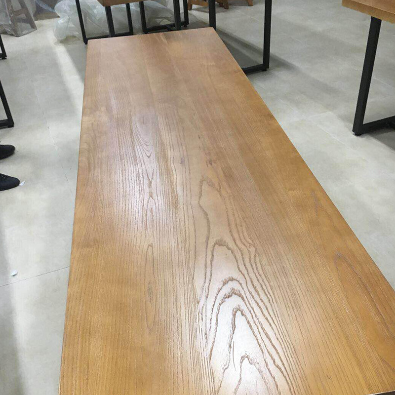 Mesa de madera de olmo