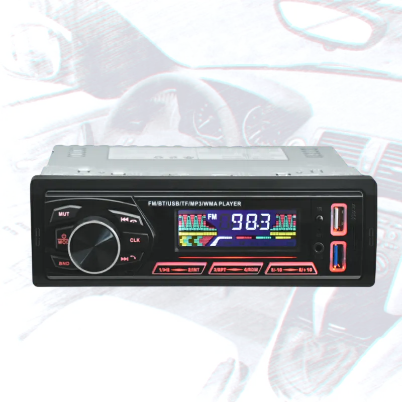 เครื่องเล่น MP3ในรถยนต์ระบบบลูทูธ12V ตัวรับสัญญาณ FM เครื่องเล่น MP3เครื่องเล่น MP3ในรถยนต์ระบบบลูทูธพร้อมตัวช่วยเสียง
