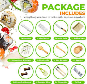 Mj <span class=keywords><strong>sushi</strong></span> làm <span class=keywords><strong>Kit</strong></span> với Bazooka, Tre cán nhanh chóng <span class=keywords><strong>DIY</strong></span> <span class=keywords><strong>Sushi</strong></span> Maker Set bếp gạo CuộN khuôn công cụ cho trẻ em mới bắt đầu - Product Image 5