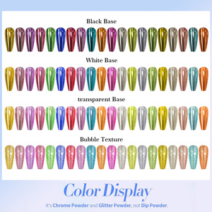 Poudre à ongles en titane solide chromé, effet miroir électro-plaqué, pigment brillant, poussière magique pour la manucure et l'art des ongles - Product Image 2