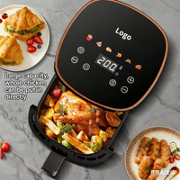 Friteuse à air pour usage domestique, nouveau modèle grande capacité, multifonctionnelle, 1200W, contrôle de température informatisé, idéale pour offrir en cadeau