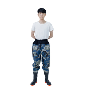 Pantalons de pêche unisexes imperméables en nylon PVC 3D populaires, confortables, <span class=keywords><strong>grande</strong></span> taille, respirants pour la pêche à la mouche - Product Image 2