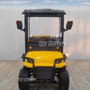 ZOWN Electric Utility Golf Cart 3-4 Seats Yellow Cargo Truck CE Certified Lithium Battery AC Motor Q235B Steel 90km Range - Product Image 6
