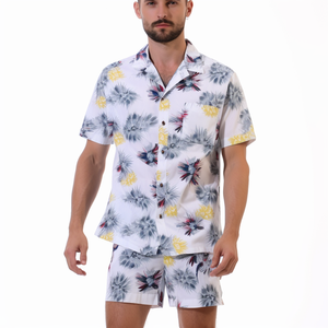 Vêtements polynésiens été décontracté grande taille tenues de plage Slip Shorts <span class=keywords><strong>et</strong></span> hommes chemise hawaï<span class=keywords><strong>en</strong></span> <span class=keywords><strong>Couple</strong></span> ensemble - Product Image 2