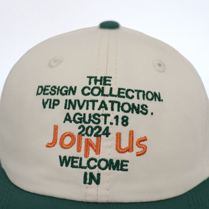 หมวกเบสบอลผ้าฝ้ายสองสี6แผงหมวกเบสบอลแบบลำลองใช้ได้ทั้งชายและหญิงปักโลโก้ได้ตามต้องการ - Product Image 6