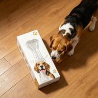 Boîte d'emballage en carton découpée sur mesure, avec finition brillante, pour les gadgets à mâcher pour chiens