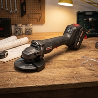 Meuleuse d'angle sans fil professionnelle WINKKO 20V, moteur sans balais, batterie au lithium, construction métallique, 9500 tr/min, disque de 100-125 mm