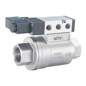 วาล์วมุมนิวเมติก Mingtian Technology รุ่น DN25 PN16 CF8 สำหรับกรดและด่าง - Product Image 4