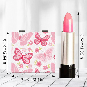 Vente en gros directe : <span class=keywords><strong>Miroir</strong></span> de poche portable mignon à motif floral et papillon pour femmes et filles, petit <span class=keywords><strong>miroir</strong></span> de voyage pour retouches, cadeau - Product Image 4
