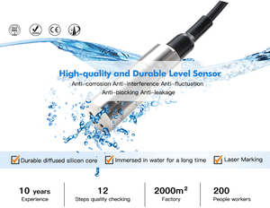 GAMICOS GLT500 SDI-12 Compatible Submersible Level <strong>Sensor</strong> for Groundwater and Tank Monitoring - Product Image 5