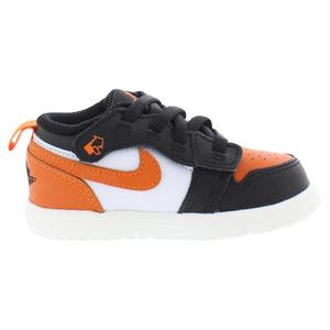 Nike Jordan 1 Low Alt Leather Zapatos para bebés y niños pequeños Black Starfish White Sail - Product Image 2
