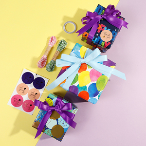 High Quality Wholesale 80g Birthday Art <b>Paper</b> <b>Tissue</b> 43*300cm Gift Luxury Custom Packaging <b>Wrapping</b> <b>Paper</b> Roll - Product Image 4