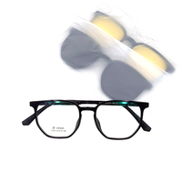 Lunettes de soleil polarisées classiques de haute qualité avec clip magnétique Ultem, montures de lunettes unisexes, verres TAC, matériau TR90, logo personnalisé