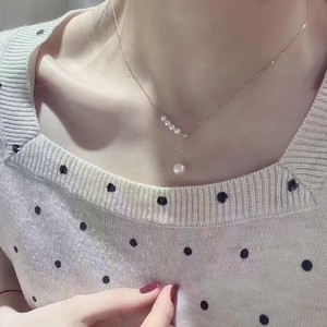 Colliers pendentifs fins sélectionnés, perles d'eau douce naturelles de 7 à 12 mm, à forte brillance, avec des défauts esthétiques mineurs. - Product Image 4