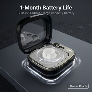 Boîtier de charge universel pour Oura Ring 5 4 3, noir, 2000 mAh, avec indicateur LED, pour montre connectée - Product Image 2