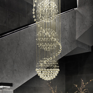 Moderne gouden chromen restaurant huisdecoratie hotel bruiloft kristallen plafondlamp hanglamp kristallen kroonluchter - Product Image 1