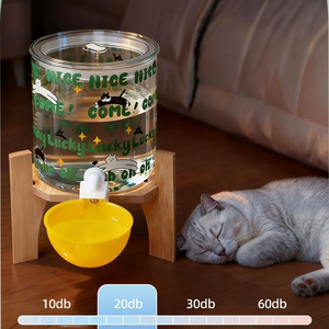 Distributeur d'eau automatique pour chat, grande capacité, sans prise, seau en verre silencieux pour chat et chien - Product Image 6