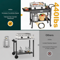 Table pliante en alliage d'aluminium pour l'extérieur, légère, durable, pour le camping, le barbecue, les meubles de parc