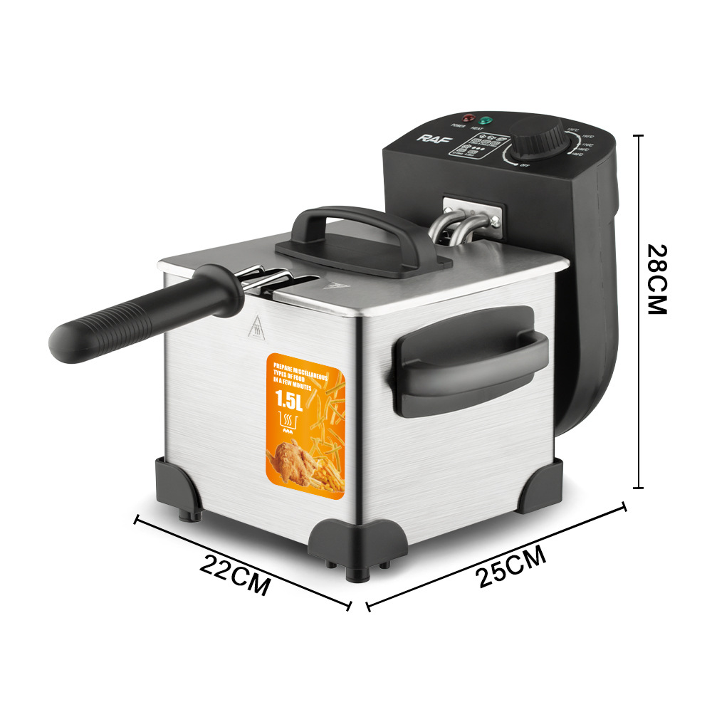 Raf Deep Frying Pan Household Deep Fryer Electric Fryer Commercial