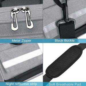 Échantillon gratuit, sac de tube supérieur triangulaire pour vélo, léger, noir, en polyester 600D, grande capacité, accessoires de cyclisme - Product Image 6