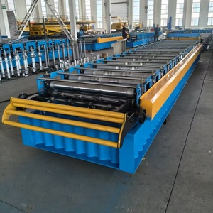 Petit pain automatique ondulé de <span class=keywords><strong>gouttière</strong></span> de toit de matériau de construction à grande vitesse formant la machine avec le système de contrôle de PLC - Product Image 5