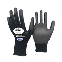 Guantes de Seguridad Nmsafety EN388, Calibre 13, Recubiertos de Nailon y Poliuretano en la Palma, Guantes Industriales para Trabajo, Personalizables