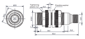 เซ็นเซอร์อัลตราโซนิกแบบ AkuSense สำหรับตรวจจับสิ่งกีดขวางแบบกันน้ำ รุ่น MS18-30P - Product Image 5