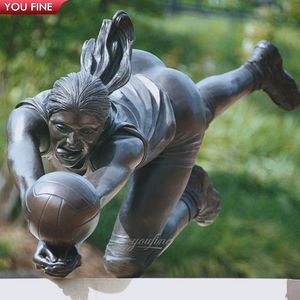 Grande campo di calcio all'aperto grande calcio scultura commemorativa bronzo coppa del mondo di calcio statua decorativa - Product Image 6